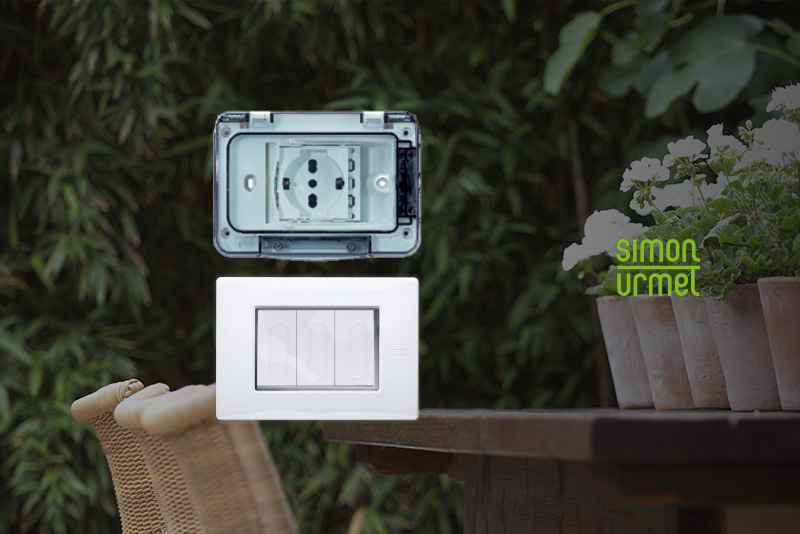 Simon Urmet outdoor switches and sockets